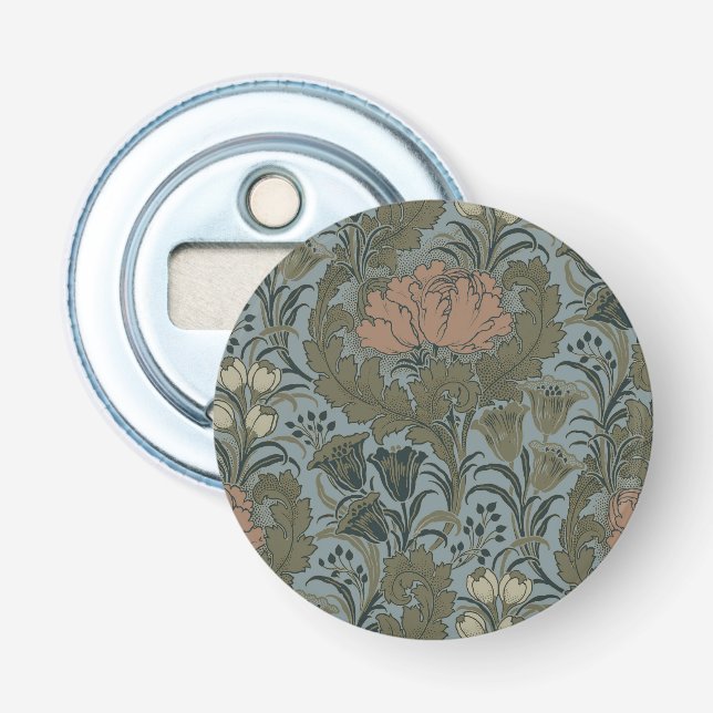 Décapsuleur Antique Fleur Morris Jardin Fond d'écran Floral (Devant)