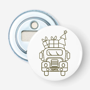 Décapsuleur Aperçu camion de Noël Père Noël voiture vue avant