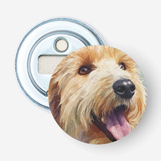 Décapsuleur Apricot golden doodle watercolor