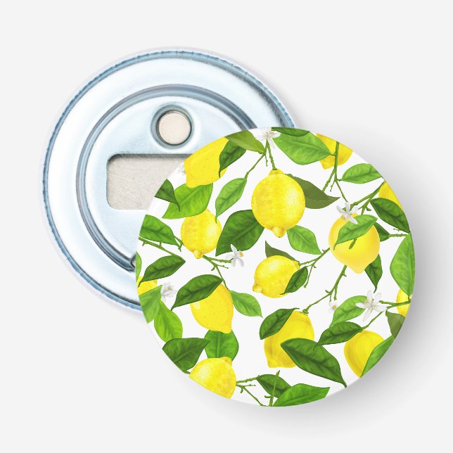 Décapsuleur Aquarelle Citron (Devant)