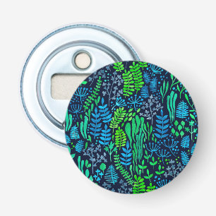 Décapsuleur Aquarelle fleurie doodles arrière - plan foncé