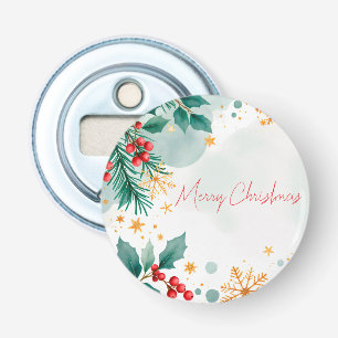 Décapsuleur Aquarelle Joyeuse Bouteille de Noël Ouverture - Él
