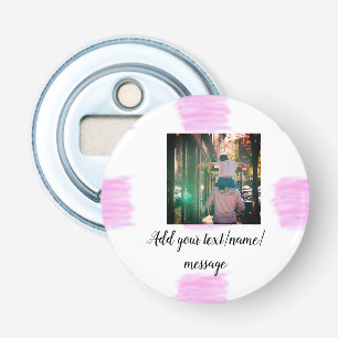 Décapsuleur Aquarelle rose violet père fils papa ajouter l'ima
