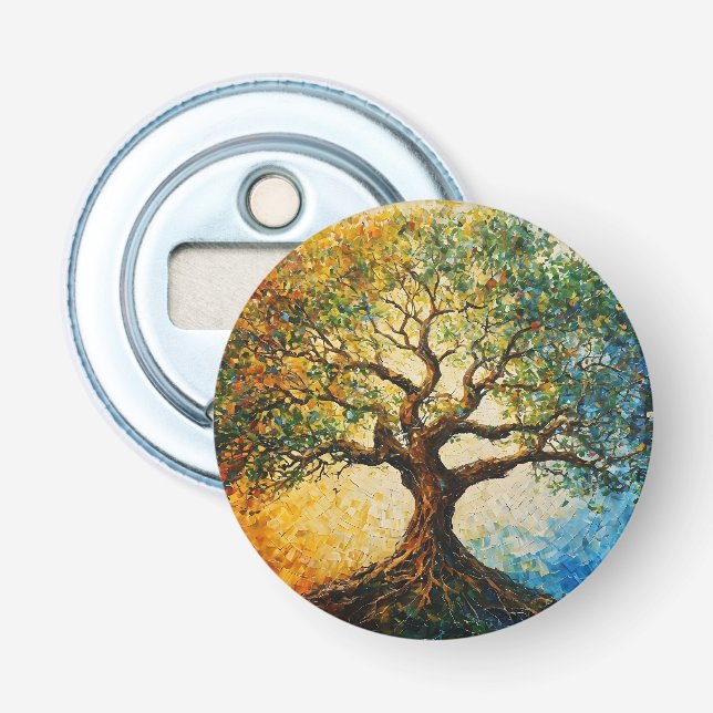 Décapsuleur Arbre de connaissances - Peinture à l'huile (Devant)