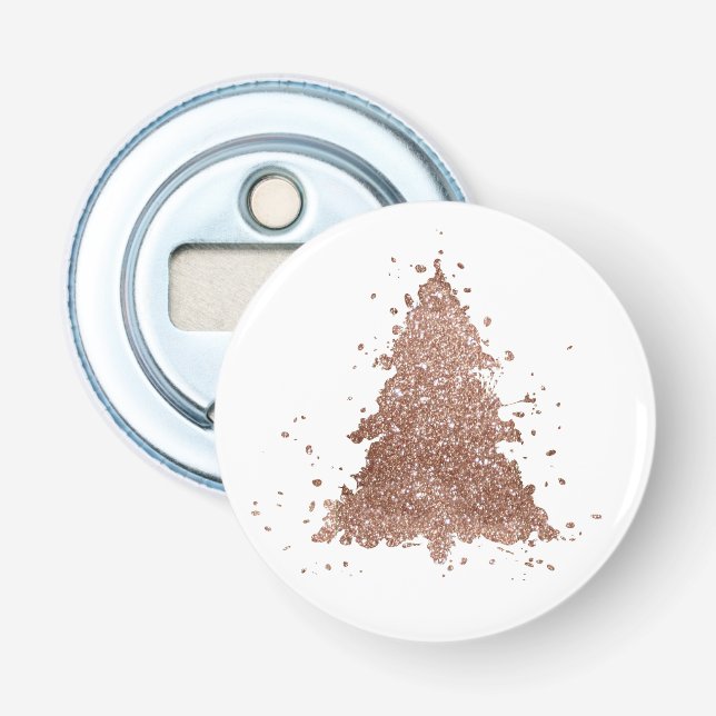 Décapsuleur Arbre de Noël | Glam Rose Gold Luxurious (Devant)