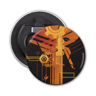 Décapsuleur Arrière - plan tramé technique