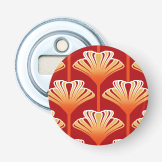 Décapsuleur Art Déco Lily, Tangerine Orange et Or