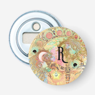 Décapsuleur Art vintage bohème unique hippie pastel whimsica