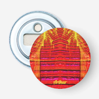 Décapsuleur ARTHUR ~ TIERCE Rouge Jaune et rose 3D Fractal ~