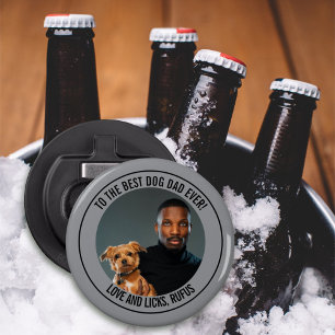 Décapsuleur Au meilleur papa de chien jamais personnalisé phot