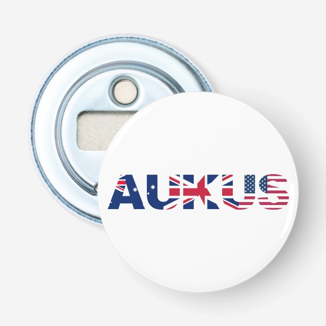 Décapsuleur AUKUS AU Royaume-Uni Flags de l'Alliance du Pacte  (Devant)