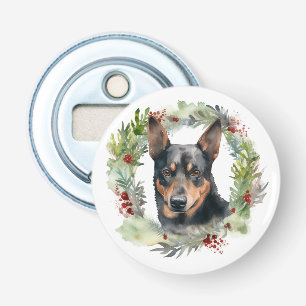 Décapsuleur Australie Kelpie Noël Wreath Festive Pup