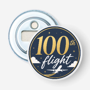 Décapsuleur avion doré souvenir de voyage 100e vol