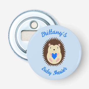 Décapsuleur Baby Boy Blue Heart Hedgehog Baby Shower