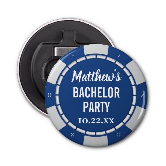 Décapsuleur Bachelor Party Jeu Poker Chip (Devant)