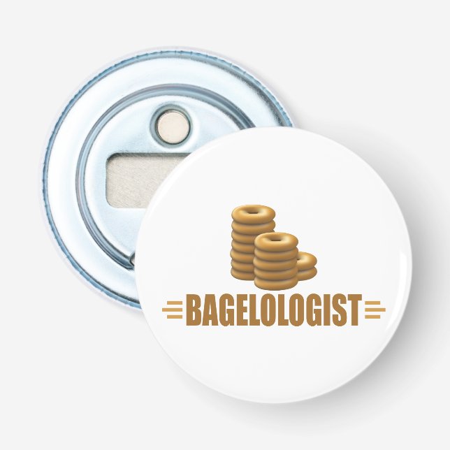 Décapsuleur Bagel amusant, boulangerie (Devant)