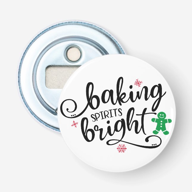 Décapsuleur Baking Spiritueux | Fun de Noël (Devant)