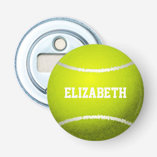 Décapsuleur Bal de tennis personnalisé jaune
