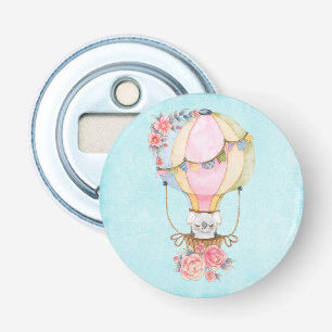 Décapsuleur Ballons d'air chaud mignon avec Bouteille d'aquare