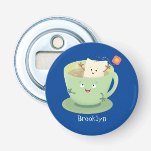 Décapsuleur Bande dessinée de la tasse de thé mignonne humour
