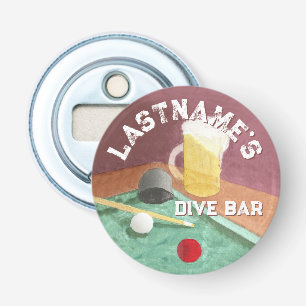 Décapsuleur Bar de plongée et table de billard personnalisés
