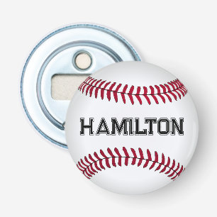 Décapsuleur Baseball avec nom personnalisé