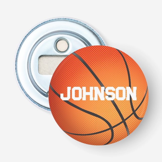 Décapsuleur Basket-ball avec nom personnalisé (Devant)