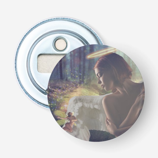 Décapsuleur Beau ange avec Imaginaire Fairy Art (Devant)