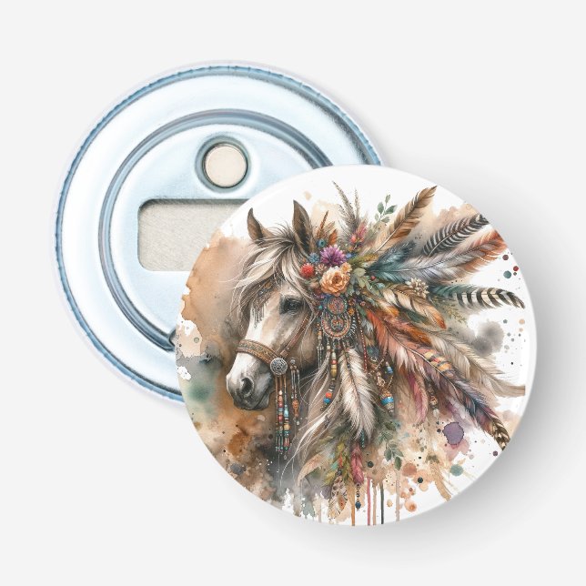 Décapsuleur Beau cheval boho  (Devant)