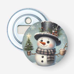 Décapsuleur Beau tourbillon Noël/bonhomme de neige d'hiver