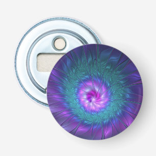 Décapsuleur Beauté florale abstraite, art fractal coloré de fl
