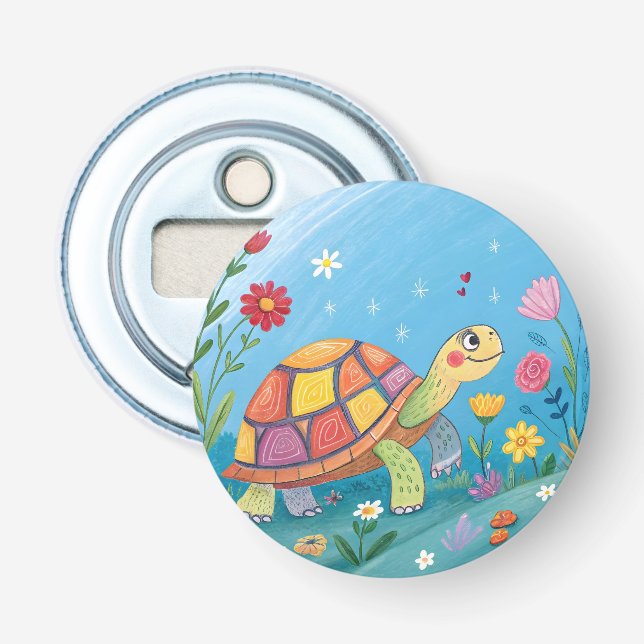 Décapsuleur Bébé Tortue Dessinée (Devant)