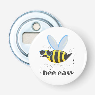 Décapsuleur Bee caractère avec mustache lunettes de soleil Bee