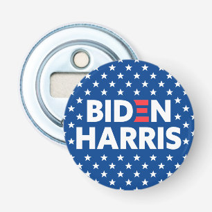 Décapsuleur Biden / Harris White Stars Motif Blue