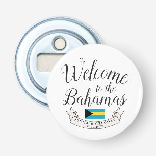 Décapsuleur Bienvenue aux Bahamas   Personnalisation du mariag