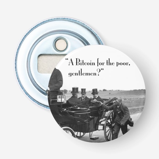 Décapsuleur Bitcoin mendiant (Devant)