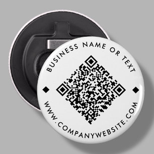 Décapsuleur BLANCHE Bouteille de code QR personnalisée pour