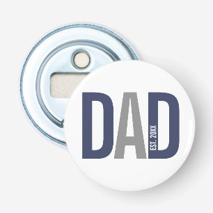 Décapsuleur Bleu de marine moderne Papa personnalisé établi