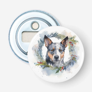 Décapsuleur Blue Heeler Christmas Wreath Festive Pup