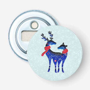 Décapsuleur Blue Nordic Christmas Reindeer Pair