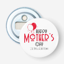 Bonne fête des mères avec des ballons rouges avec 