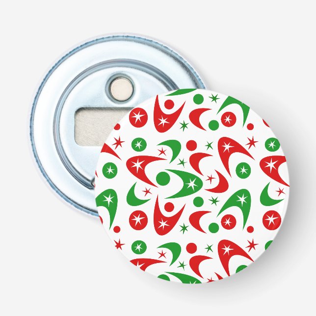 Décapsuleur Boomerangs de Noël rétro (Devant)