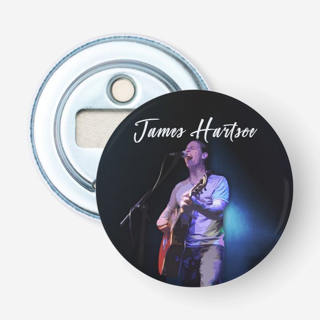Décapsuleur Bottle Opener - James Hartsoe chantant (Devant)