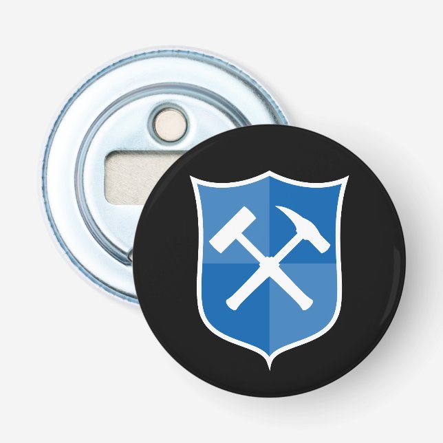 Décapsuleur Bouclier de marteau de roche traversé (Devant)