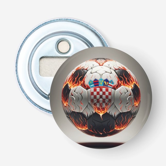 Décapsuleur Boule de football croate fière (Devant)