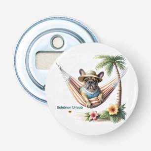 Décapsuleur Bouledogue français Palme Plage Bouledogue Françai