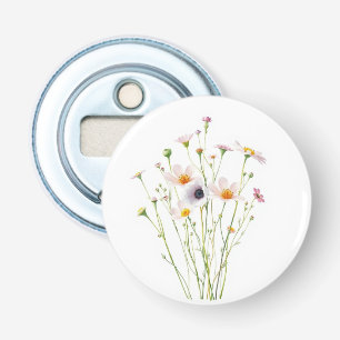Décapsuleur Bouquet aquarelle de fleurs sauvages