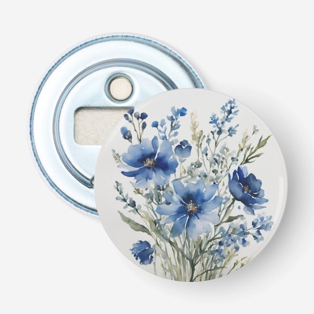 Décapsuleur Bouquet de fleurs Elégante aquarelle (Devant)