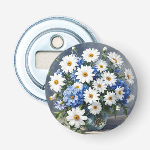 Décapsuleur Bouquet de fleurs Élégantes marguerites Aquarelle
