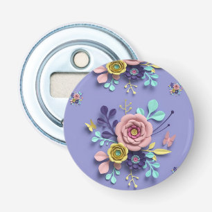 Décapsuleur Bouteille bouton Ouvrir Rose Floral